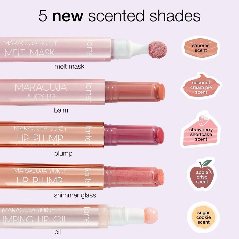 Tarte Apple Crips Shimmer Glass Maracuja Juicy Lip Plump- limited edition, vegan - Picture 4 of 7